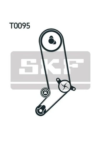 Комплект ременя ГРМ з помпой SKF VKMC 01253 (392393436)