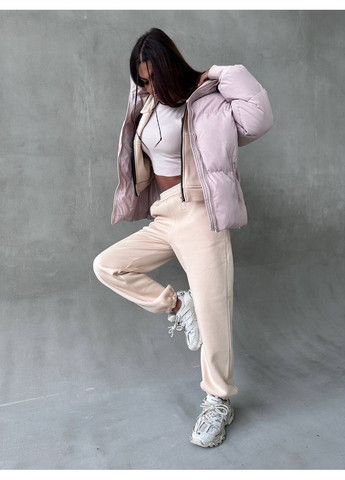 Бежевый зимний Пуховик No Brand