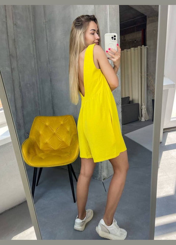 Жовтий повсякденний сукня No Brand однотонна