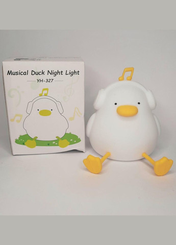 Ночник детский силиконовый Утенок в Наушниках меняет цвета YH-327 No Brand (326800910)