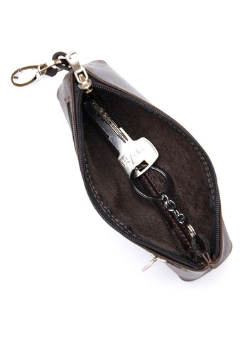 Кожаная ключница 11381 Коричневый Grande Pelle (331911293)