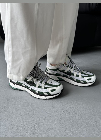 Кросівки жіночі і чоловічі Nike P-6000 White Green Black | Найк Р-6000 зелені No Brand зелені демісезони (342717942)