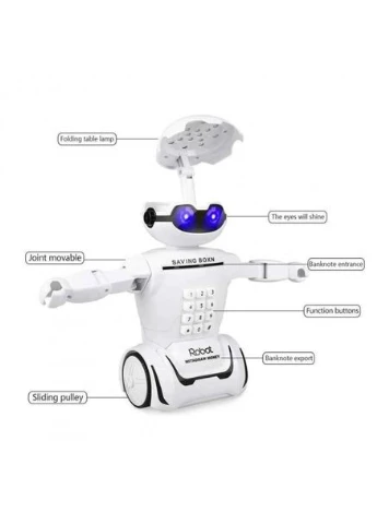 Скарбничка сейф дитячий робот з кодовим замком та світильником 3 в 1 Robot Piggy Bank UKC (350349083)