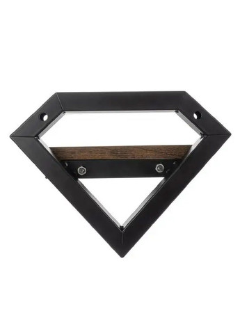 Підвісна настінна полиця для квітів речей у стилі лофт з металевим профілем у формі ромба 19х23х20 см (478108-Prob) Unbranded (302766972)