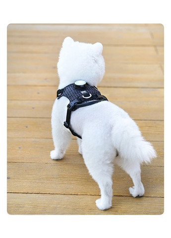 Шлея для собак TLH6771 со светодиодной подсветкой и держателем для GPS-трекера Черный, XL Truelove (373444087)