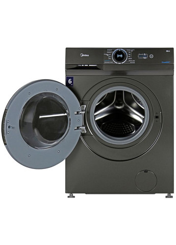 Стиральная машина MF100W60/T-UA (графит) Midea (360572697)