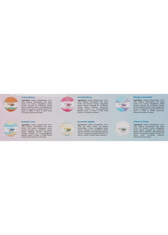 Набор для ванны, 6 шт. Natural Bombs For All Family Members 690g (1152301-31160200) Bubbles (368610551)