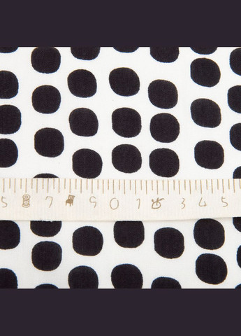 Тканина плательна штапель віскоза 145 см 90 г/м2 для суконь, спідниць, штанів, комбінезонів, дитячого одягу горохи IDEIA (341328137)