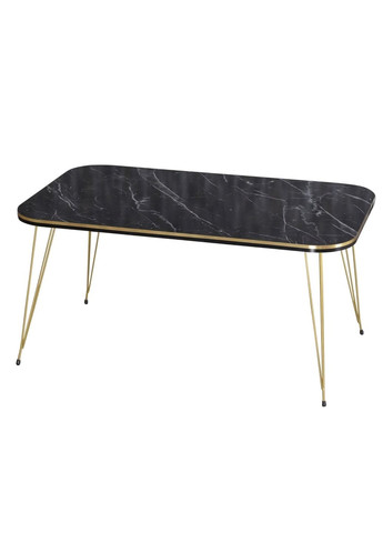 Журнальный столик Черный с золотыми ножками2554 Limited 0682 (324116315)