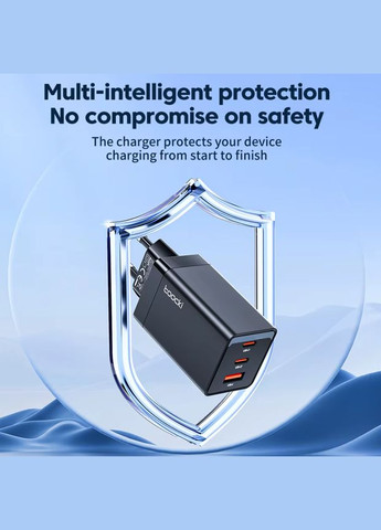 Сетевое зарядное устройство 67W GAN (2xType-C + USB-A) Toocki (322317638)