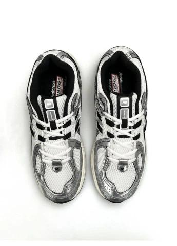 Кросівки White Metallic Black No Brand 1906R чорно-білі (390497684)