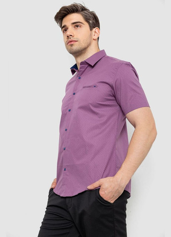 Сорочка чоловіча з принтом, колір бузковий, 214R7329 Ager (346345331)