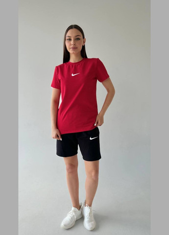 Женский летний комплект nike красный No Brand (353848691)