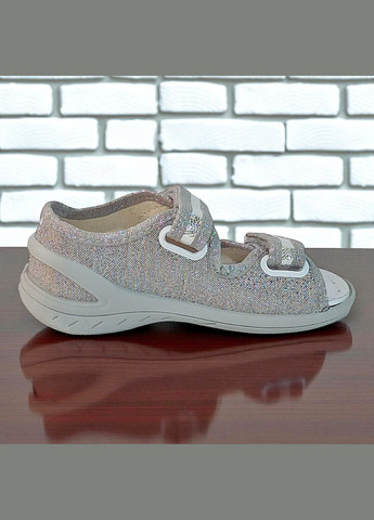 Ортопедичні відкриті тапочки капчики текстильні босоніжки на липучках валді єва Waldi (345647849)