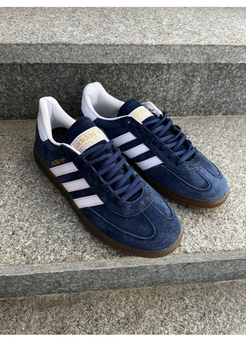 Білі Осінні кросівки чоловічі adidas spezial blue white адідас спеціал No Brand