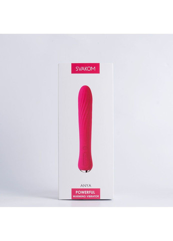 Вібратор із підігрівом Anya Plum Red Svakom (316226157)