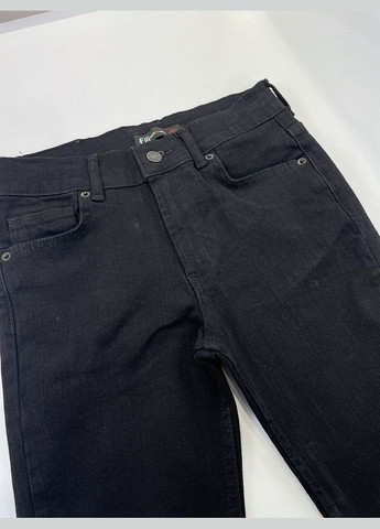 Черные демисезонные джинсы клёш для девочки fili kids синие 1004 146 см No Brand