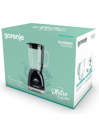 Блендер стаціонарний B-800-RLBK 800 Вт Gorenje (336877706)