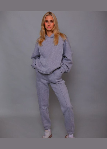 Женский теплый спортивный костюм с капюшоном, турецкая трехнитка на флисе No Brand (315408736)