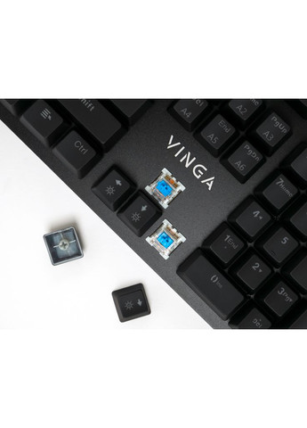 Клавіатура KBGM160 LED Outemu Blue USB Black (KBGM160 Black) Vinga (280940941)