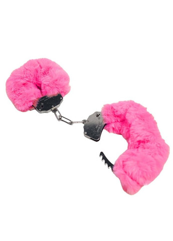 Наручники DS Fetish Plush handcuffs, метал з хутром, малинові No Brand (303902308)