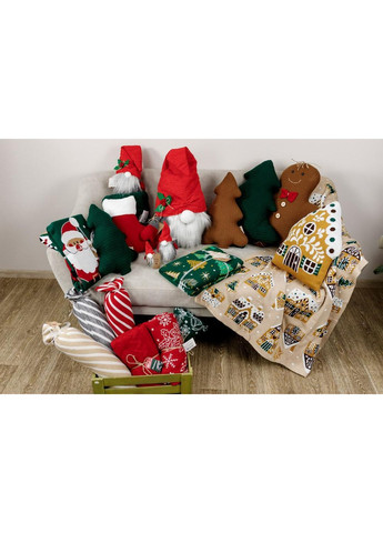 Декоративна подушка Ялинка зелена з візерунком 38 см Прованс (366969892)