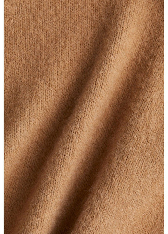 Бежевый демисезонный женский оверсайз свитер с v-образным вырезом н&м (58692) xs бежевый H&M