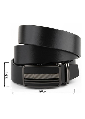 Ремень мужской с автоматической пряжкой полоски Vintage черный (sku_20292) No Brand (327819638)