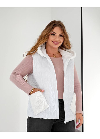 Жилетка женская с карманами и капюшоном Тедди Style Point (350908096)