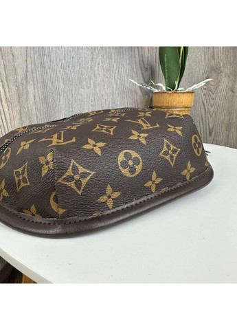 Жіноча бананка сумочка на груди з екошкіри коричнева ProDobro (363136284)