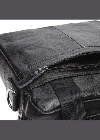 Сумка чоловіча шкіряна через плече K18859 Чорний Borsa Leather (302008544)