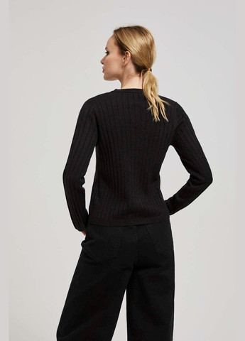 Черный зимний свитер Moodo