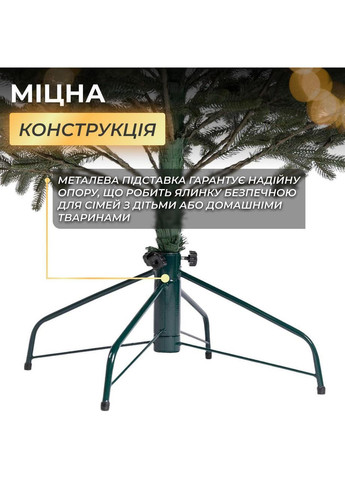 Лита штучна ялинка 1,5 м зелена Ясеновська Преміум TD-JASGR15 LUGI (368767486)