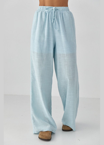 Льняные брюки прямого кроя Lurex (334451606)