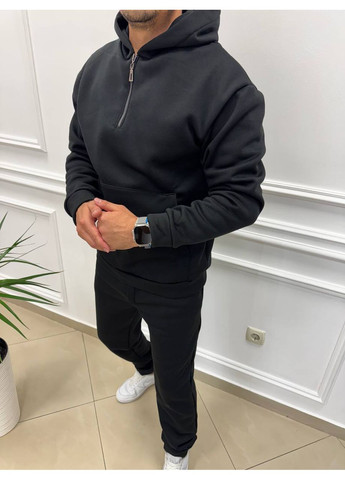 Черный демисезонный мужской костюм Garna