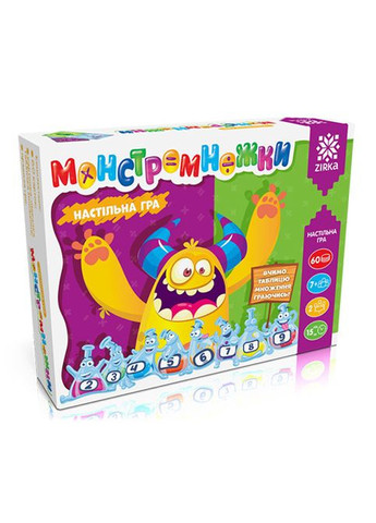 Настільна гра Монстромножки. Таблиця множення граючи 119325 укр. мовою Zirka (304409377)