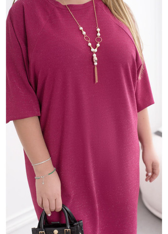 Фуксинова (кольору Фукія) коктейльна сукня а-силует Minova однотонна