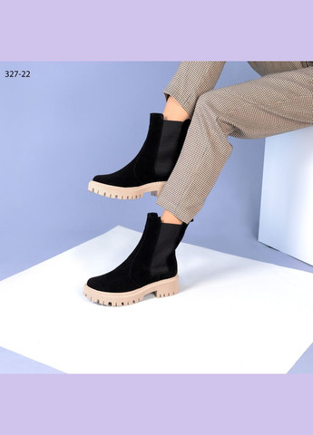 Зимние челси челси Vakko из натуральной замши