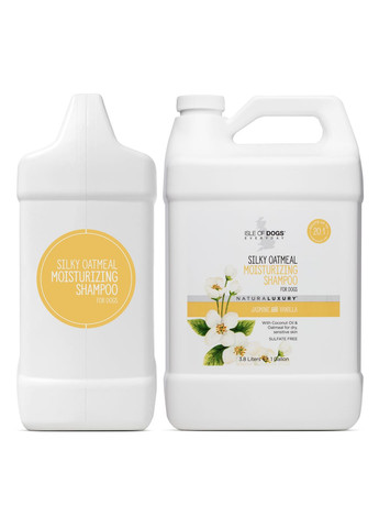 Шампунь Для Мягкой Шелковистой Шерсти Собак SILKY OATMEAL 3,78 Л Галлон Isle of Dogs (301085235)