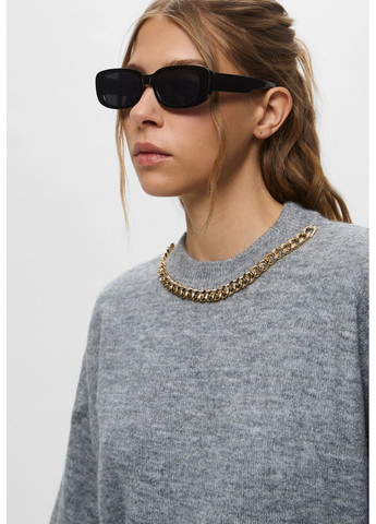 Сірий демісезонний светр в складі з вовною H&M