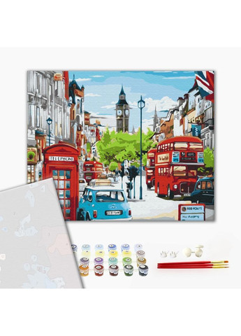 Премиум картина по номерам Час пик в Лондоне 40 х 50 PBS33932 Brushme (354827955)
