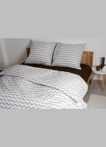 Простирадло "НАТХНЕННЯ" з резинкою Какао, 180x200 ТЕП (317965951)