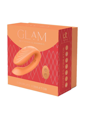 Вибратор для пар на пульте управления DreamToys Glam Couples, оранжевый Dream Toys (347300768)
