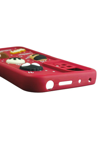 Чехол для Redmi Note 12 Pro 4G с 3д рисунком детский женский на сяоми редми нот 12 про бордовый Xiaomi (366019354)