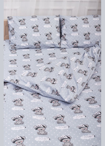 Комплект постільної білизни Дитячий 110х140 наволочки 2х50х70 Teddy Boy Бязь Gold Люкс (MS-830000023) Moon&Star TeddyBoy (293173238)