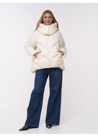 Молочная зимняя куртка, цвет молочный Alvo