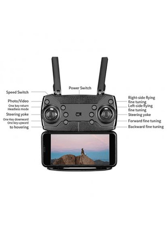 Квадрокоптер Xiamen E88 PRO Black з 4K камерою, FPV, барометром та кейсом – до 15 хв польоту China (351855062)