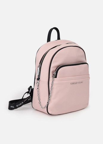 Жіночий рюкзак з сумочкою на ланцюжку колір рожевий ЦБ-00244044 Johnny (280806112)