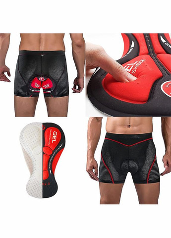 Велосипедные трусы-шорты X-Тiger XM-DNK-168 Red S с гелевым 5D памперсом 14шт Lesko (360505078)