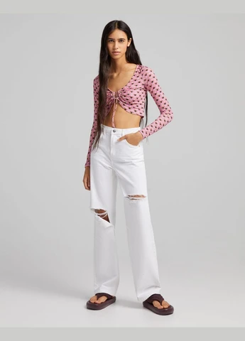 Топ лето,розовый в узоры, Bershka (337472473)